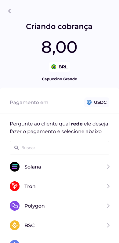 Seleção da rede