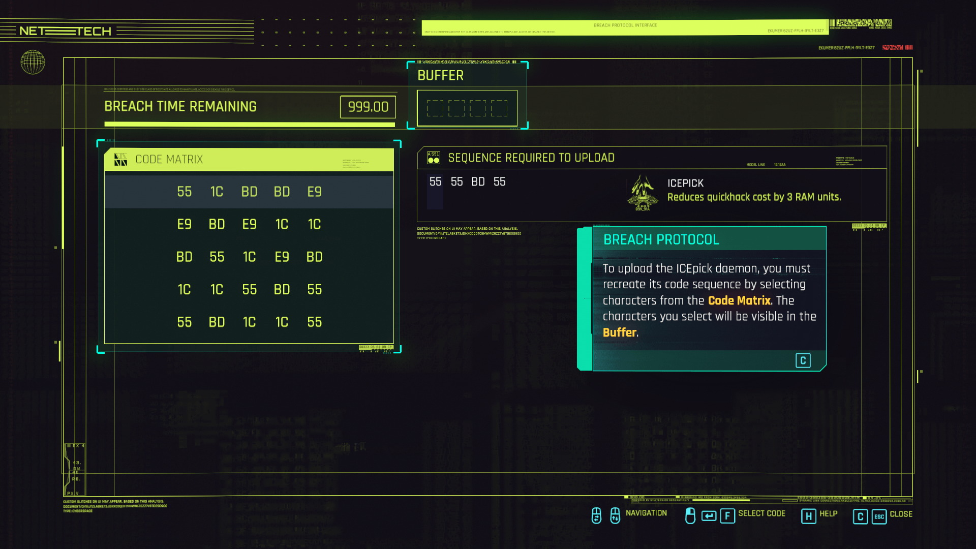 Referencia Cyberpunk 2077 HUD